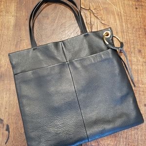 Vince Camuto Pebble Leather Tote w/ Gold Ring